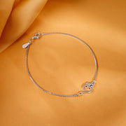 Silver Stylish Om Bracelet Rakhi