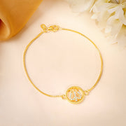 Golden Trishula Bracelet Rakhi
