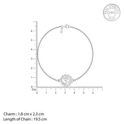 Silver Classic Om Bracelet Rakhi