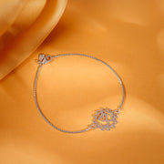 Silver Classic Om Bracelet Rakhi