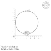 Silver Om Sutra Bracelet Rakhi
