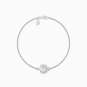 Silver Blessed Pushp Om Bracelet Rakhi