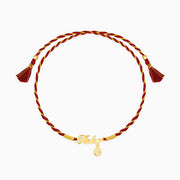 Golden Personalised Name Swastika Chakra Rakhi
