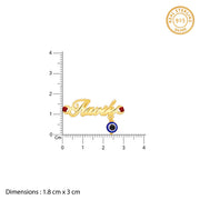 Golden Personalised Name Nazar Battu Rakhi
