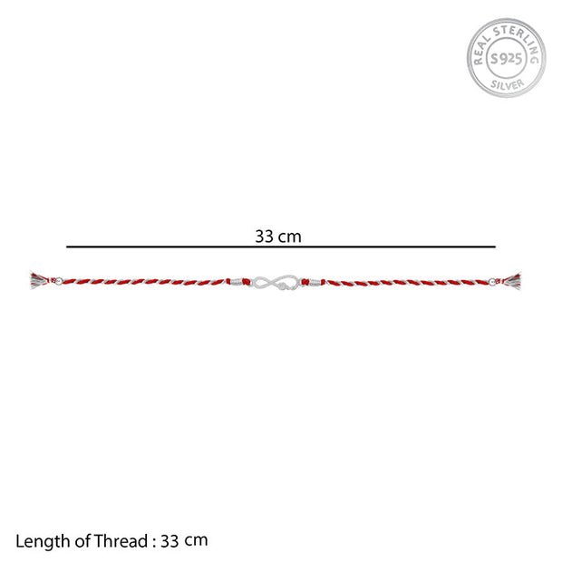 Silver Infinity Rakhi