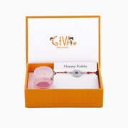 Silver Positive Evil Eye Rakhi