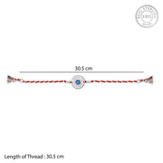Silver Positive Evil Eye Rakhi
