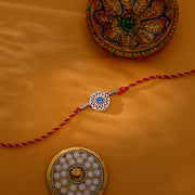 Silver Positive Evil Eye Rakhi