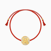 Golden Ganesha Blessing Rakhi