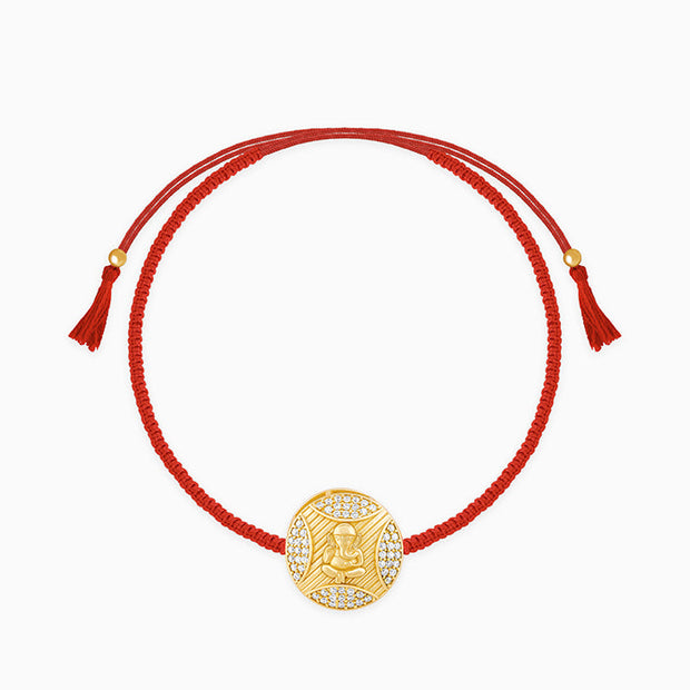 Golden Ganesha Blessing Rakhi