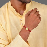 Golden Ganesha Blessing Rakhi