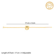 Golden Lord Ganesh Bracelet Rakhi
