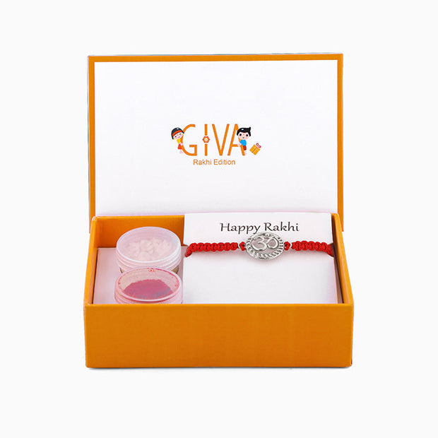 Silver Om Namah Shivaya Rakhi