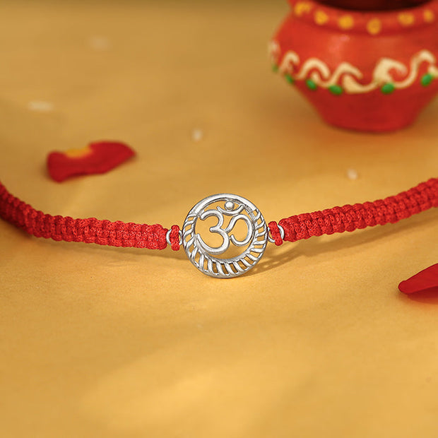 Silver Om Namah Shivaya Rakhi