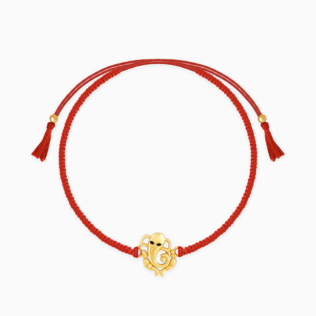 Golden Veera Ganapati Rakhi