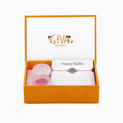 Silver Vintage Floral Bracelet Rakhi