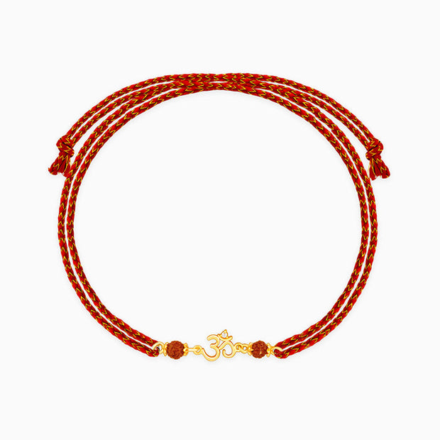 Golden Sacred Omkar Rakhi