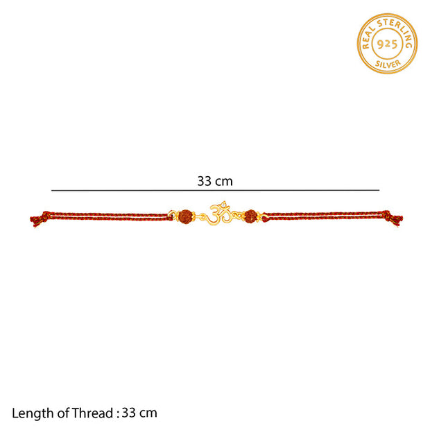 Golden Sacred Omkar Rakhi