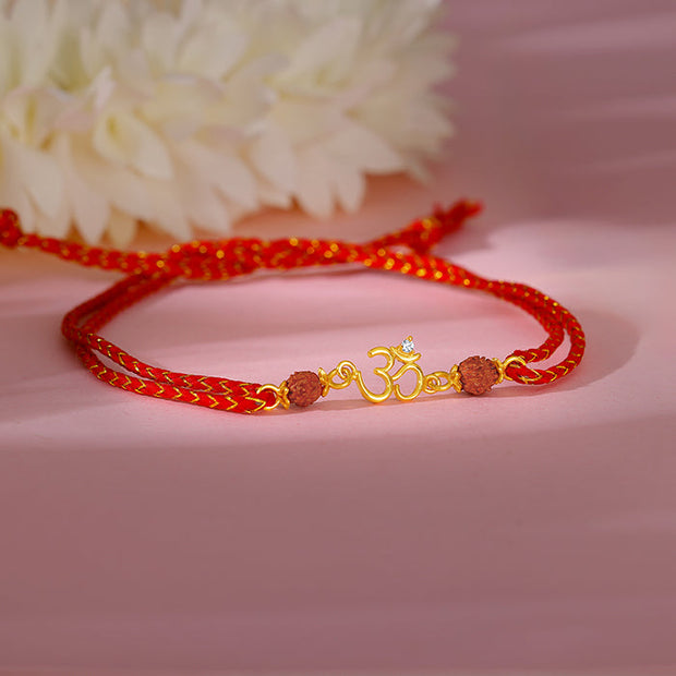 Golden Sacred Omkar Rakhi