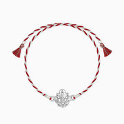 Silver Leaf Ganesha Rakhi