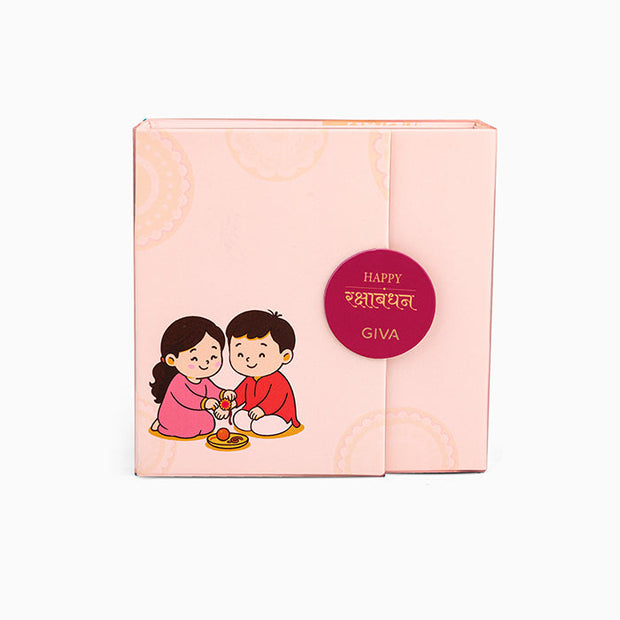 Golden Personalised Name Nazar Battu Rakhi